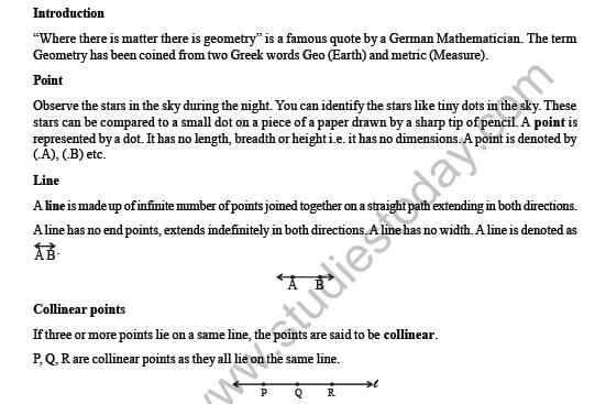 CBSE Class 6 Maths Understanding Elementary Shapes Worksheet 4