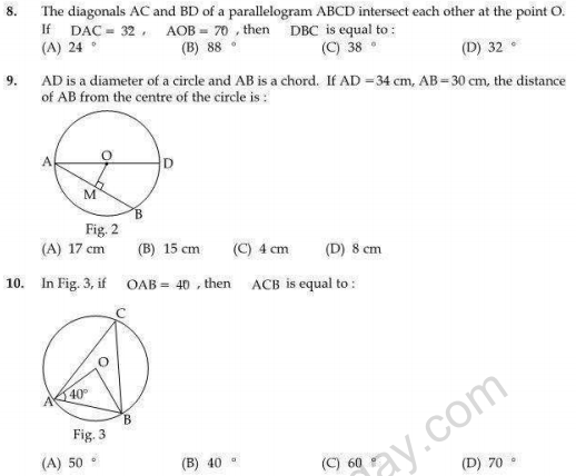 CBSE Class 9 Mathematics Sample Paper 9