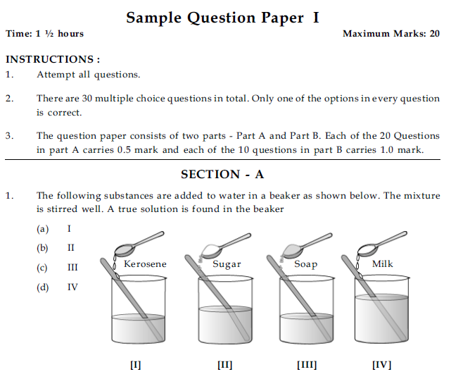 CBSE Class 9 Science and technology Sample Paper 1