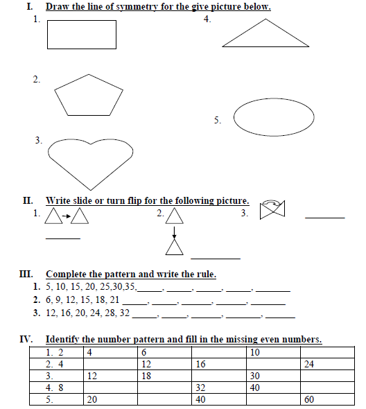 GRADE2 final math worksheet 1