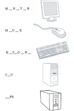 CBSE Class 4 Computers Basics of Computer Worksheet