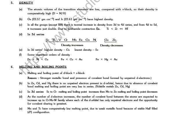 JEE-Mains-Chemistry-D-Block-Elements-Notes 4