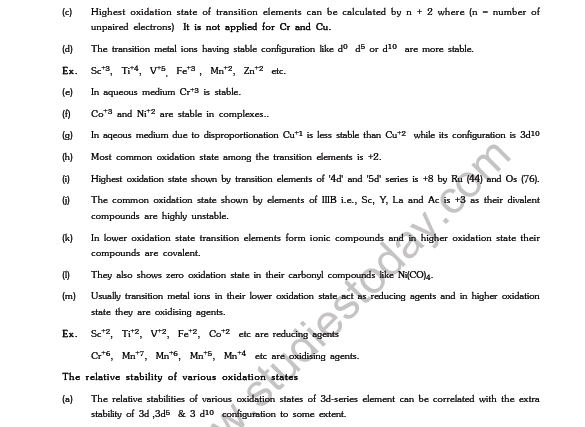 JEE-Mains-Chemistry-D-Block-Elements-Notes 7