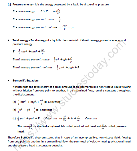 NEET-Physics-Fluid-Mechanics-Revision-Notes 2