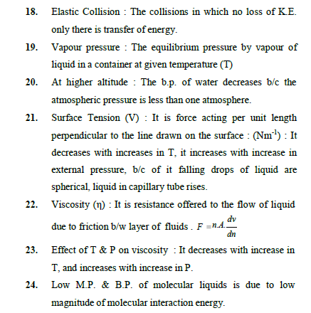 CBSE Class 11 Chemistry Revision States of Matter 1