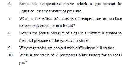 CBSE Class 11 Chemistry Revision States of Matter 3