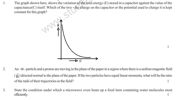 CBSE Class 12 Physics Sample Paper 2009 (1)