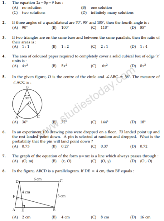 class_9_Maths_Question_paper_13