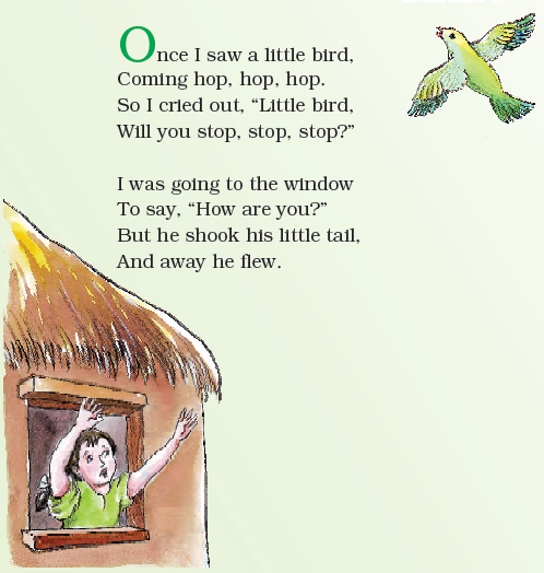 NCERT Class 1 English Raindrops The Little Bird