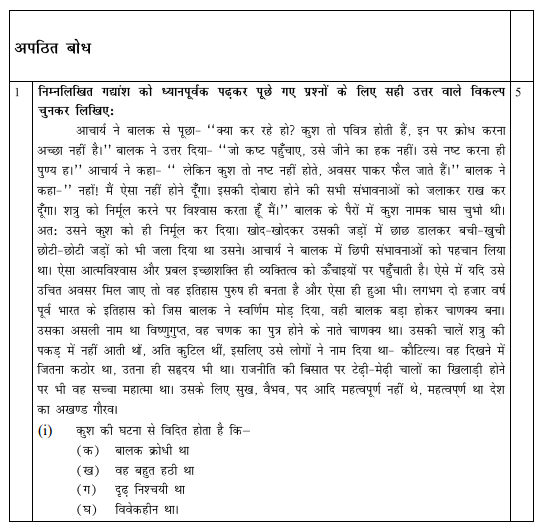 CBSE Class 10 Hindi Sample Paper SA2 2015