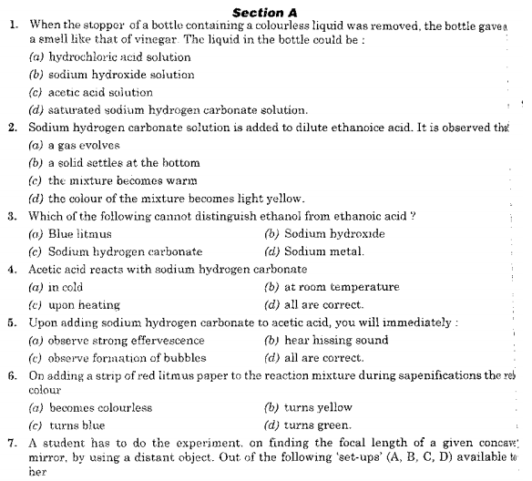 CBSE Class 10 Science Sample Paper SA1 2015 (2)