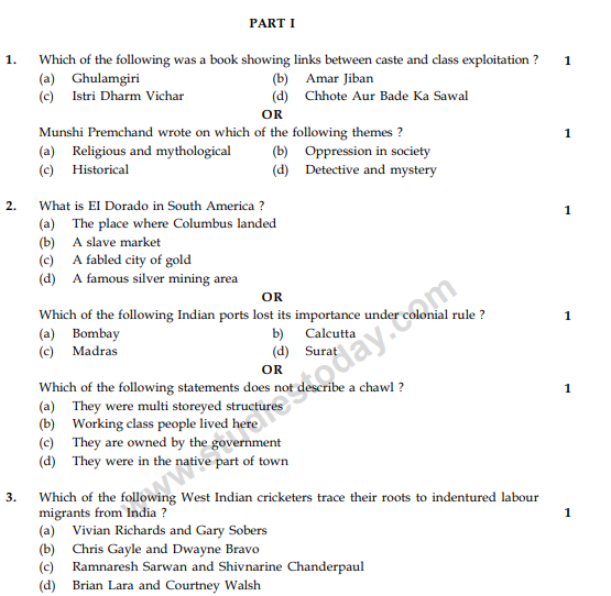 CBSE Class 10 Social Science Sample Paper 2013-14 (8)