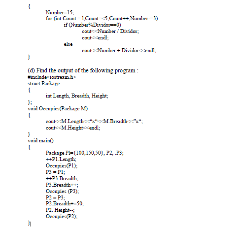 CBSE Class 12 Computer Science Sample Paper SA2 2015 (7)