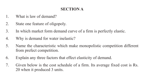 CBSE Class 12 Economics Sample Paper 2014 (8)