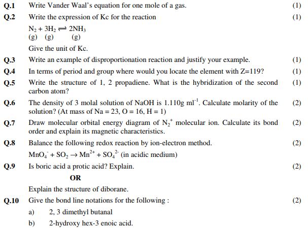 CBSE_Class_11_Chemistry_Sample_Paper_10