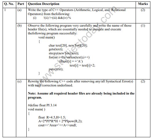 Class_12_Computer_Science_Sample_Papers_1