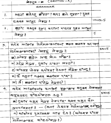 CBSE Class 12 Manipuri Question Paper Solved 2019