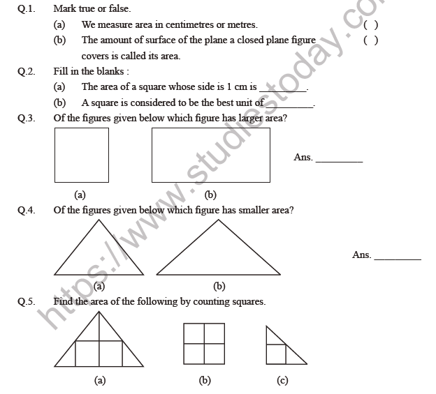 How Many Squares Class 5 Worksheets With Answers