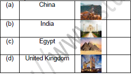 CBSE Class 1 GK Monuments of World Worksheet Set A2