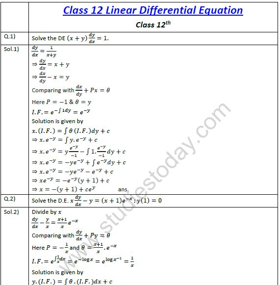 cbse-class-12-mathematics-linear-differential-equations-3-practice-worksheet-for-differentials