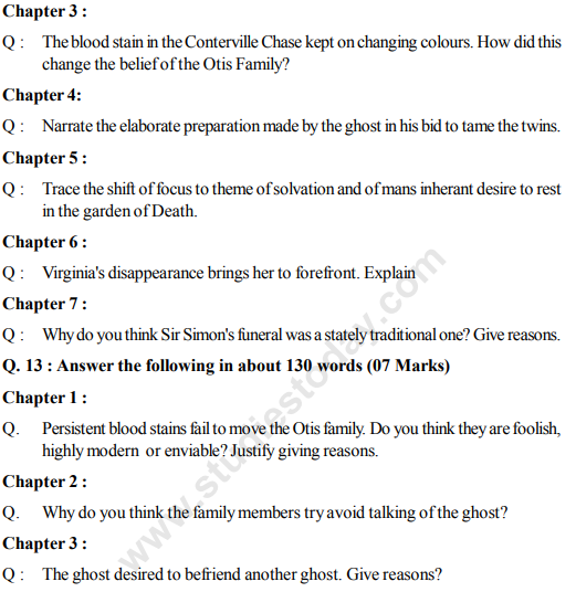 Cbse Class 11 English The Canterville Ghost Notes Concepts For English Revision Notes The canterville ghost is a hilarious short story written by oscar wilde. english the canterville ghost notes