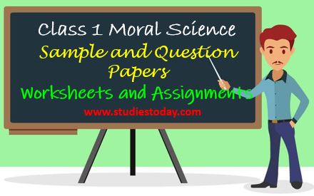 class 1 moral science worksheets sample papers question papers