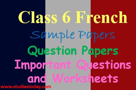 class_6_french_sample_papers